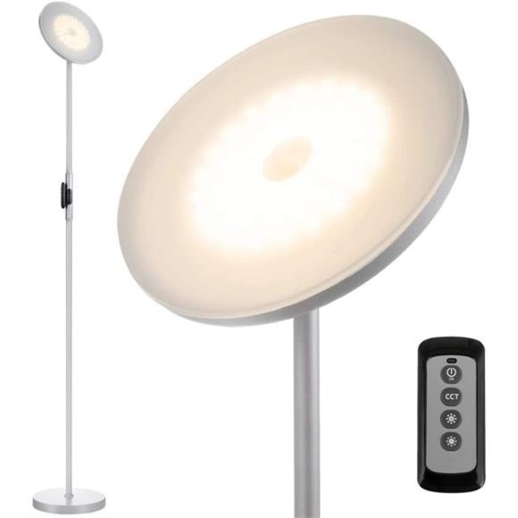 Floor Lamp,30W/2400LM Sky LED Modern Torchiere 3 Color Temperatures Super Bright - Picture 1 of 6